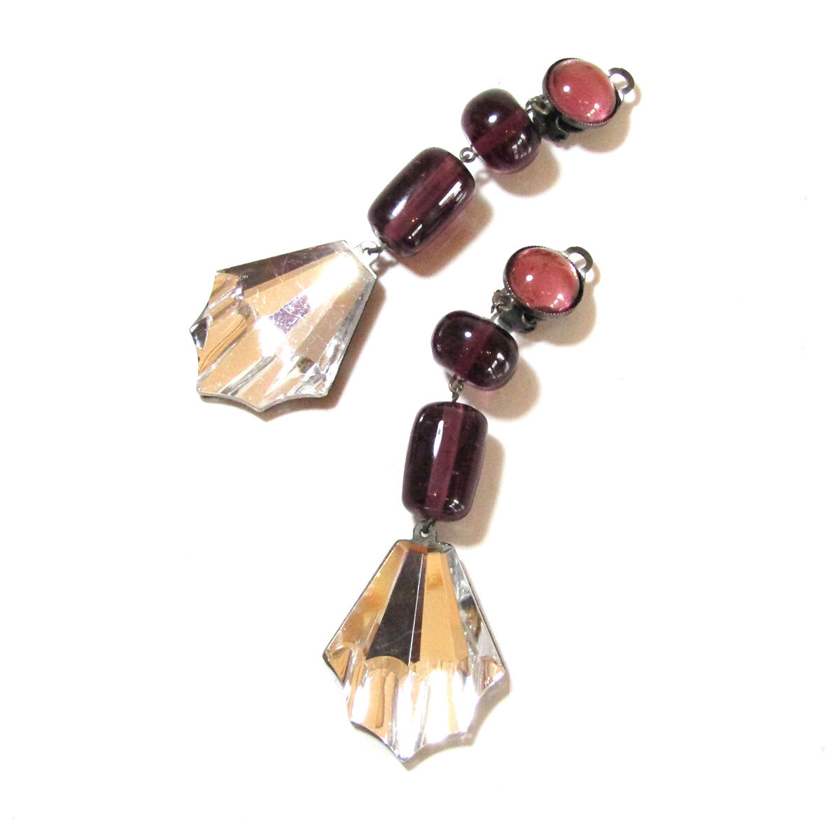 Yves Saint Laurent  Art Deco design drop earrings - Robert Goossens style