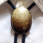 七宝焼ループタイ「京の茶」