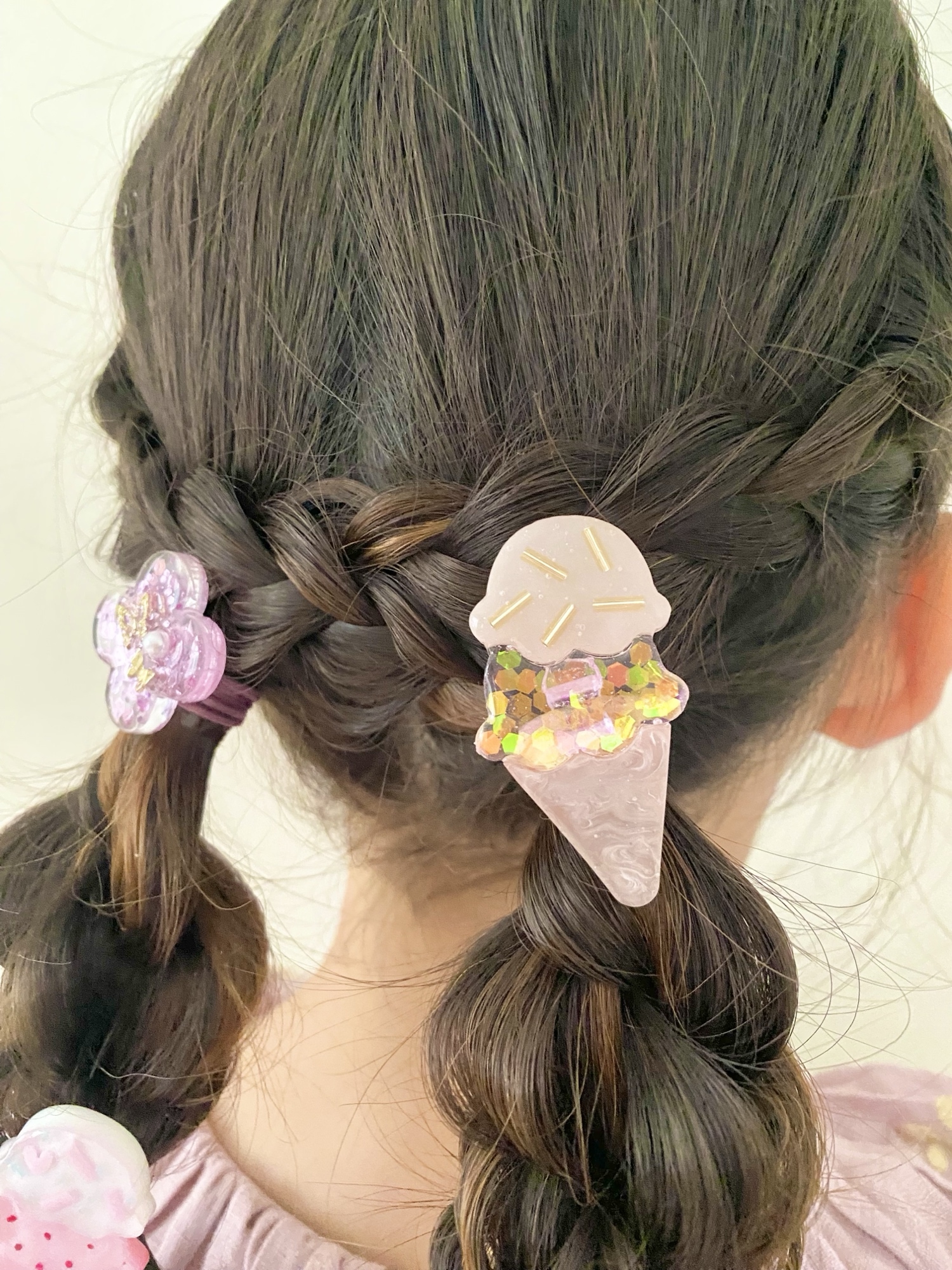 カヤ　　☪︎⋆☽様　6.3花　レジンヘアゴム　カエル　雨 カヤ ☪︎⋆☽様 6.3花 レジンヘアゴム カエル 雨
