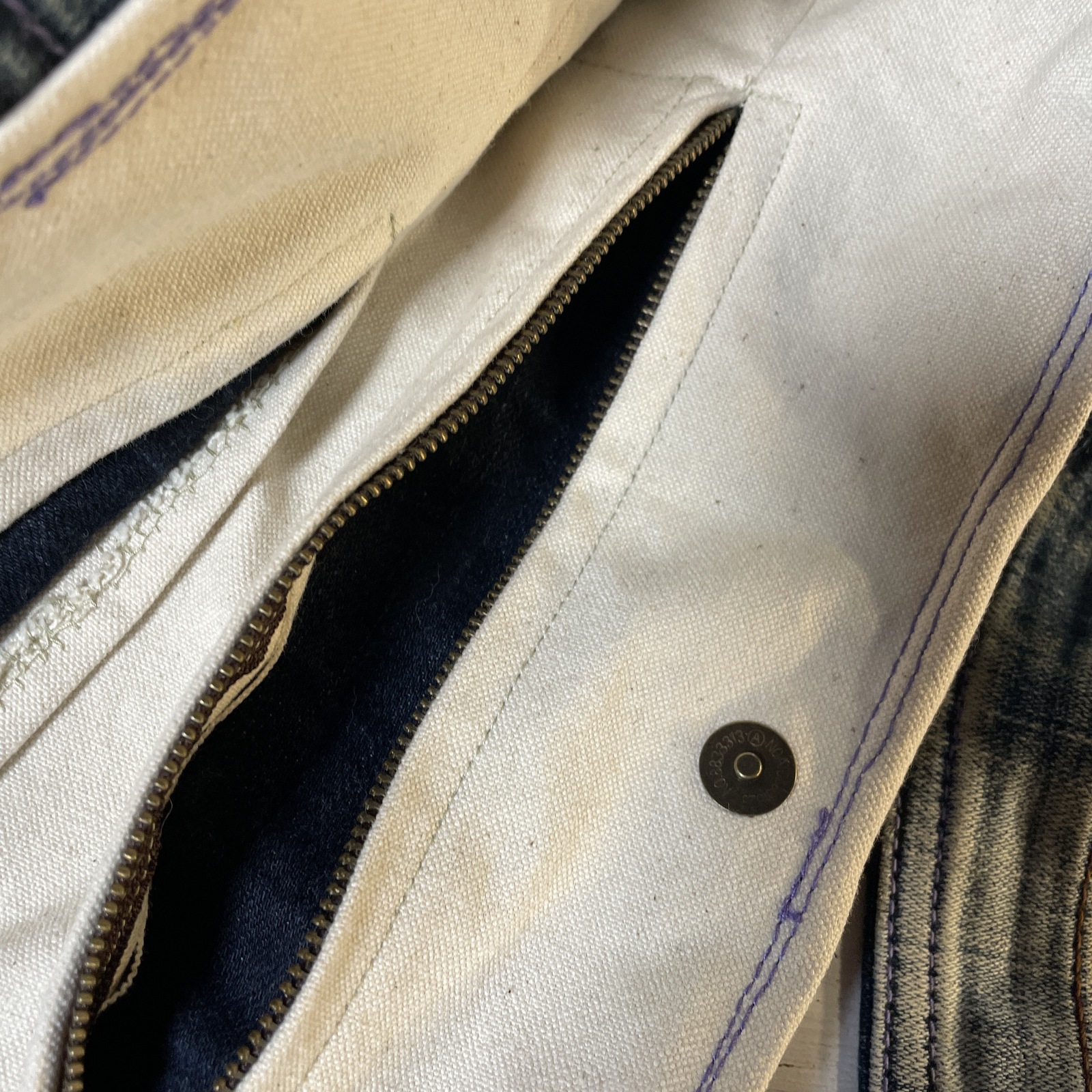 デニムリメイク トートバッグ マチあり本革bag-0022 - デニム＆着物 