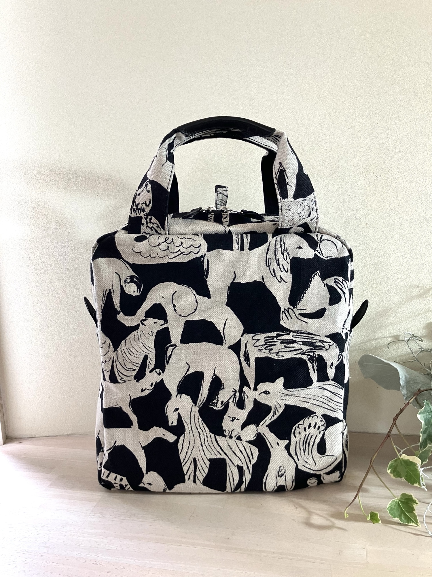 ミナペルホネン フォレストタイル ♡ ボストン型バッグ / ハンドメイド ハンドメイド❁⃘口金のボストンバッグ ミナペルホネン