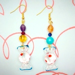m様専用🌼天然石 *Bonbons d'été* 🍬 アマゾナイト アメジスト シトリン ピアス イヤリング