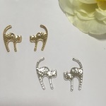 のび猫チャーム【シルバー】