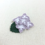 【小さなブローチ】アジサイ　紫陽花