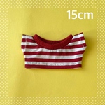 15cmぬいぐるみ用　赤銅色ボーダーTシャツ 