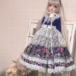 SD SD13サイズ　レースエプロンドレス　ネイビー