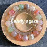 キャンディ瑪瑙🍬天然石ブレスレット  パワーストーン  フルブレス  12.5mm