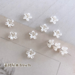 【30個】アクリルフラワーパーツ(パール風)