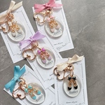 ou1114様専用ページ♡      【Clear Shoes】　発表会ギフト　バレエキーホルダー　レジン　名前入れ　お揃い　友達　卒業祝い　バレエシューズ　おまもり　プレゼント　バレエ　ウエディング