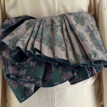 大人の兵児帯｜グリーン×花柄 ジャカード織 ハンドメイド