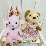 cheko様ご予約品＊うさぎさん&ワンピースくま