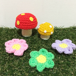 ☆(インテリア)きのことお花の小物☆