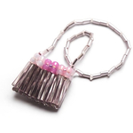 bijou shoulder bag -hydrangea ribbon(warm color)-