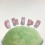 "秋田犬”のまち針