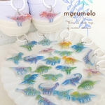 選べる！虹色ダイナソー　名入れシューズタグ