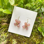 花ピアス/イヤリング(オパールローズラスター)