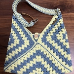 ハンドメイド グラニースクエア ショルダーバッグ