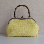 【さくよ様専用】tsumami-sayakaオリジナルカラー 刺繍レースバンブーバッグ大