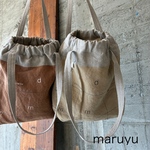 maruyu linenのくしゅっとトート