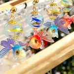 夏祭り　金魚　ピアス　