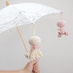 てるてる坊主のあみぐるみ　毎日が晴れ気分♪　組み合わせ自由　選べるカラー　雨　梅雨　夏　季節の飾り　【受注制作】