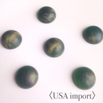 〈USA import〉  フロスト マーブル グリーン×ゴールド アクリル カボション （4個 ）