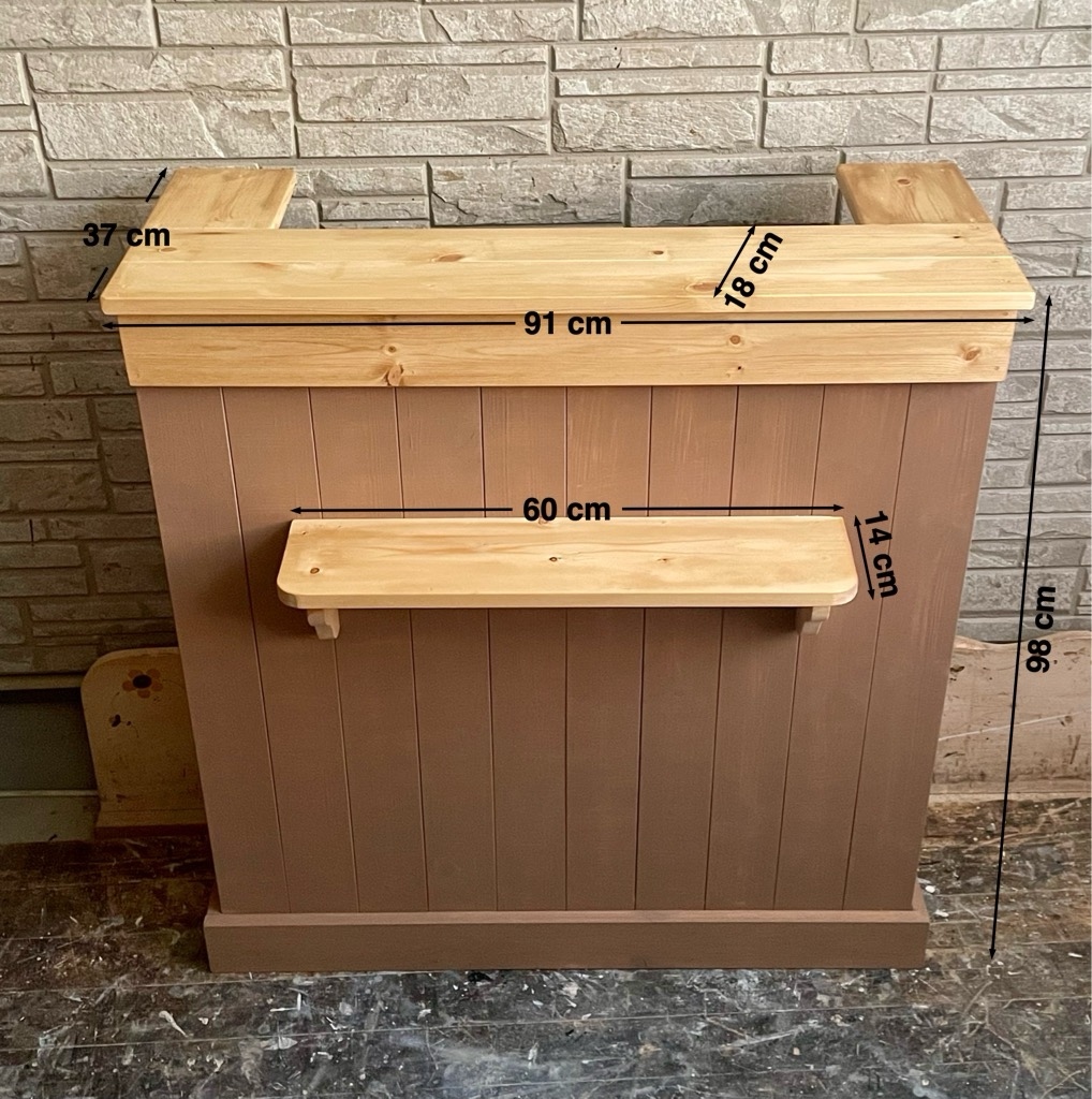 Kー417】木製キッチンカウンター＊キッチン収納 作業台＊店舗受付