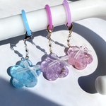 【イニシャル入り】アンブレラマーカー　アイドル(お花リボン) めじるしアクセサリー　めじるしチャーム　オーダー式　レジン　入園入学　キッズ