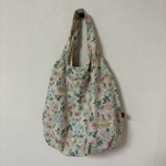 ＊難あり＊がま口おまけ付き【水彩フラワー】Plump bag