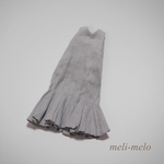 22㎝リネンブルーミングワンピース2025S/S(グレーラベンダー)
