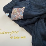 ◎完売までSALE☆大人にちょうど良い透け感　『濃紺ストライプ』シアーレギンス　夏の冷え対策にもS/M/L/LL 選べるサイズ＆裾仕上げ