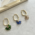 選べるカラーイヤーカフ＊グリーン・ブルー・ライトブラウン《片耳一個販売》