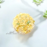 canola flowerのヘアゴム