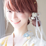 白花音 -Shirohanaoto-　髪飾り　シェル　パール　リボン　花飾り　紫陽花　袴　着物　浴衣　卒業式　結婚式　プリザーブドフラワー　親子　お揃い　アジサイ　オフホワイト　クリア　ホワイト