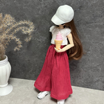 シワ加工スカート☆(ドール服)22センチドール服