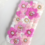 iPhoneケース♡ビジュー&スワロ