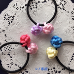 キャンディ色のヘアゴム 