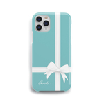 Gift♡　全機種対応 iPhone16pro 16 15 14 13 12  xperia galaxy pixel ケース 名入れ　スマホケース　iPhoneケース　ティファニーブルー