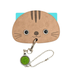 【受注生産】カードを入れるとねこみみが現れる！木製ねこ型パスケース🐾 【ぎん】