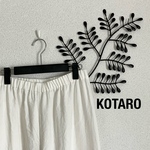  ★送料込★白色リネンワイドパンツ［ロング丈］タイプ