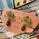 多肉植物のゆらゆらイヤリング🪴