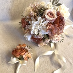 アーティフィシャルフラワー ウエディングブーケ ブートニア 結婚式前撮り