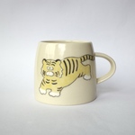 大きなトラのマグカップ　コーヒーカップ / 陶器 / トラ / 虎 