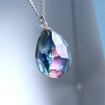 紫陽花の雫 ~夜雨~ ネックレス J1