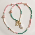 no.245／a'moureve ビーズネックレス　ハンドメイド　マンテル
