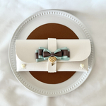 チョコミントリボン♡ソフトメガネケース（アイボリー）