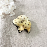 まるっとヒョウモントカゲモドキ　羊毛ブローチ