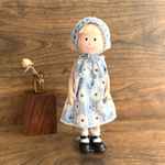 ドール服セット　ミニショールとワンピース　リバティプリント　チャーム付き　マドレーヌちゃん　ニコルちゃん