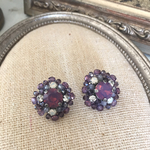 フレンチジュレ ラベンダービジューピアス