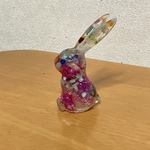 うさぎオルゴナイト🐇マゼンタとレインボー